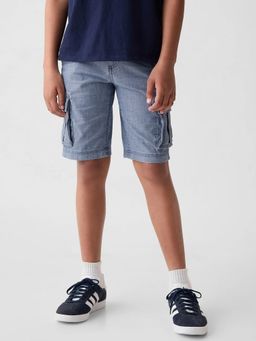 GAP - Boy's Denim Cargo Shorts with Pockets