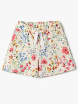 GAP - Girls' Floral Print Regular Fitted Shorts