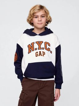 GAP - Boys Color-Block Loose Fit Hoodie