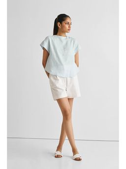 Reistor - Cap Sleeved Everyday In Summer Blue Top