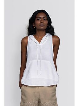 Reistor - Coastal Drive Hoodie In White Top