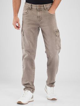Spykar - Brown Regular Fit Mid Rise Jeans for Men