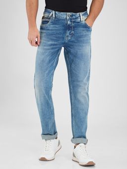 Spykar - Blue Comfort Fit Mid Rise Jeans for Men