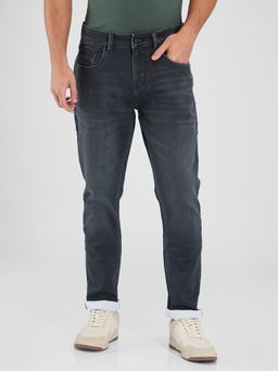 Spykar - Dark Gray Slim Fit Low Rise Jeans for Men