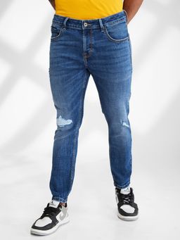 Spykar - Mens Blue Slim Fit Mid Rise Skinny Jeans