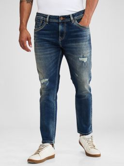 Spykar - Blue Slim Fit Mid Rise Jeans for Men