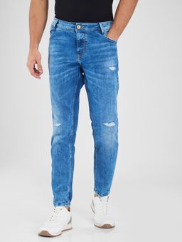 Spykar - Blue Slim Fit Mid Rise Jeans for Men