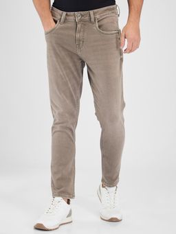 Spykar - Brown Slim Fit Mid Rise Jeans for Men