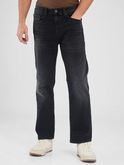 Spykar - Black Comfort Fit Mid Rise Jeans for Men