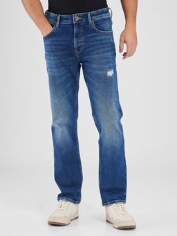 Spykar - Blue Comfort Fit Mid Rise Jeans for Men