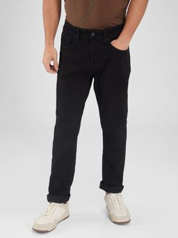 Spykar - Black Slim Fit Mid Rise Jeans for Men