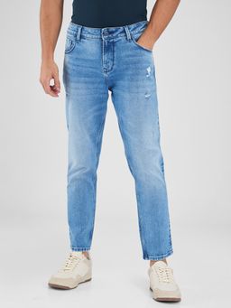 Spykar - Blue Slim Fit Mid Rise Jeans for Men