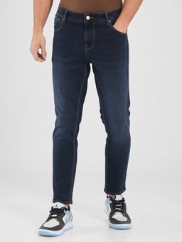 Spykar - Navy Blue Slim Fit Mid Rise Jeans for Men