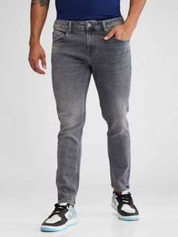 Spykar - Gray Slim Fit Mid Rise Skinny Jeans for Men