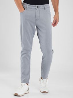 Spykar - Light Gray Slim Fit Mid Rise Jeans for Men