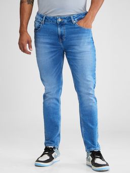 Spykar - Blue Slim Fit Mid Rise Jeans for Men