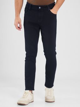 Spykar - Navy Blue Slim Fit Mid Rise Jeans for Men