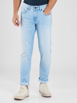 Spykar - Blue Slim Fit Mid Rise Jeans for Men