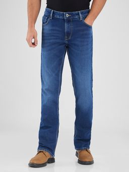 Spykar - Men Blue Boot Cut Mid Rise Jeans