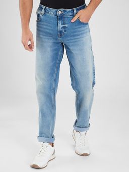 Spykar - Light Blue Comfort Fit Mid Rise Jeans for Men
