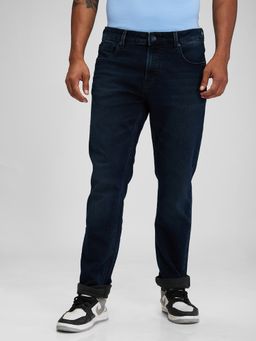 Spykar - Navy Blue Comfort Fit Mid Rise Jeans for Men