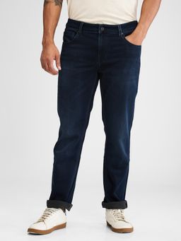 Spykar - Navy Blue Regular Fit Mid Rise Jeans for Men