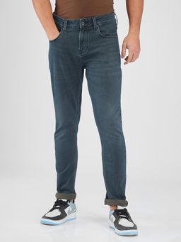 Spykar - Gray Skinny Slim Fit Mid Rise Jeans for Men