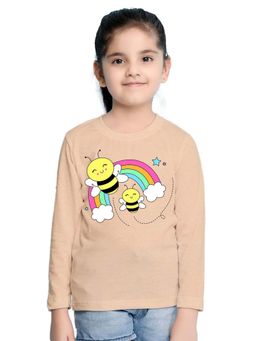 Nusyl - Girl Cartoon Printed Full Sleeves T-shirt