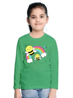 Nusyl - Girl Cartoon Printed Full Sleeves T-shirt