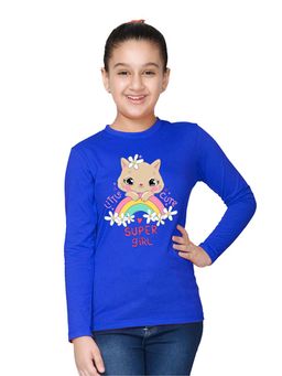 Nusyl - Girl Cartoon Printed Full Sleeves T-shirt
