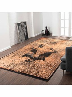 OBSESSIONS - Machine Made Anti-Static Traditional Carpet, Orange