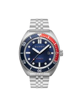 Duxot - Tortuga Automatic Uni-Directional Blue Round Dial Mens Watch - Dx-2026-33