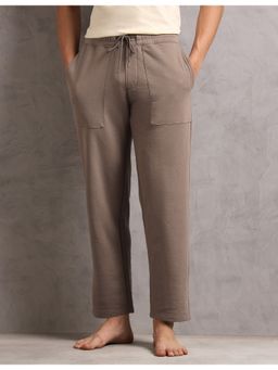 U.S. POLO ASSN. - Taupe Men Baggy Fit Cotton Terry Nightwear Pant