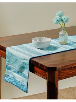 Fabindia - Blue Tarini Polyester Embroidered Runner