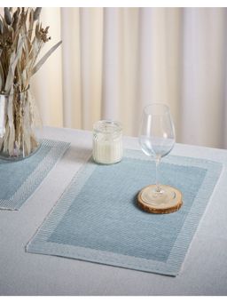 Fabindia - Blue Cotton Mat Set of 6