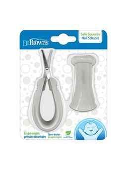 Dr. Brown's - Safe Squeeze Nail Scissors Grooming Grey