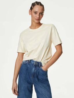 Marks & Spencer - Pure Cotton Metallic T-Shirt