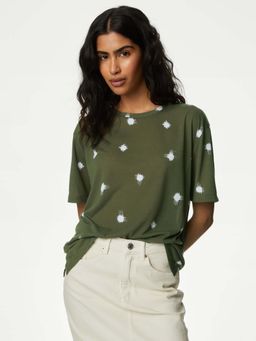 Marks & Spencer - Printed Relaxed T-Shirt