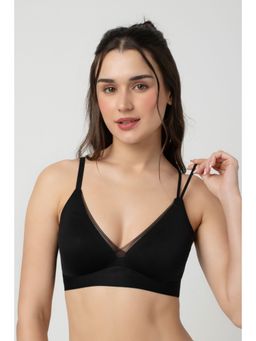 bodyline - Black Seamless Cloud Lift Adjustable Infinity-Cross Straps Bra