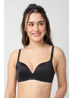 bodyline - Black Seamless Air Light Medium Coverage Plunge Bra