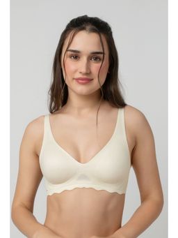 bodyline - Vanilla Seamless Lightly Padded featuring Medium Coverage Plunge Bra