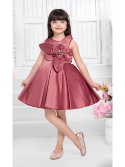 Lagorii - Pink Floral Party Wear Frock