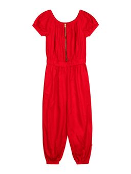 Budding Bees - Girls Solid Jumpsuit