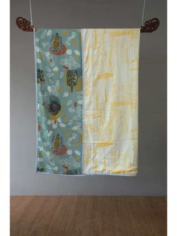 Freedom Tree - Elae Cotton Voile and Flannel Multi-Coloured Dohar (Single)