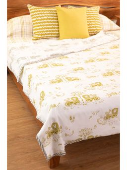 Freedom Tree - Resting Lion Mulmul and Cotton Voile Dohar