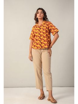 Twenty Dresses by Nykaa Fashion - Yellow Mustard Cotton Poplin Shirt
