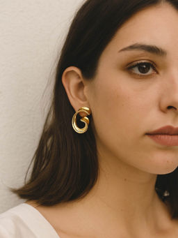 Digital Dress Room - Geometric Shape Design Western Earrings