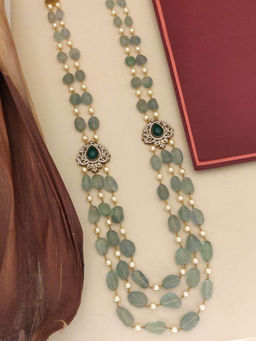 Abdesigns - Sophisticated Gold Plated Jaipuri Beads Studded Necklace