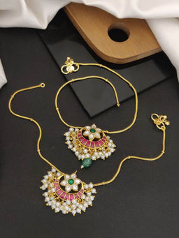 Abdesigns - Enchanting Pachi Kundan Gold Plated Anklet