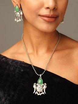 Abdesigns - Sophisticated German Silver Plated Jewellery Set